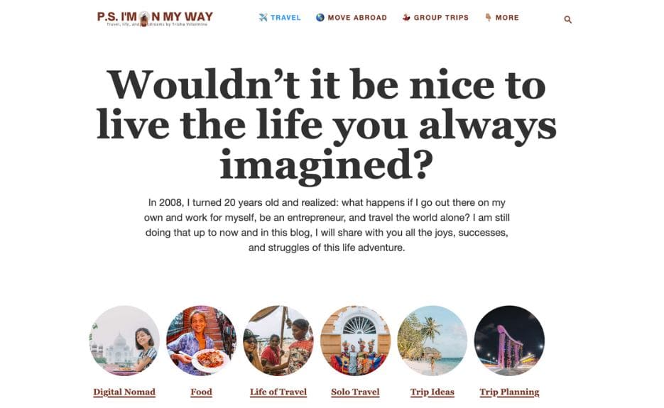 travel blog writing examples for students
