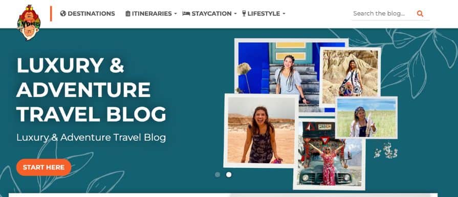 travel blogger article