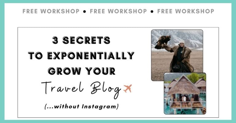 scale your travel blog to six figures free webinar sign up - the best travel blogging class, and the only one i recommend